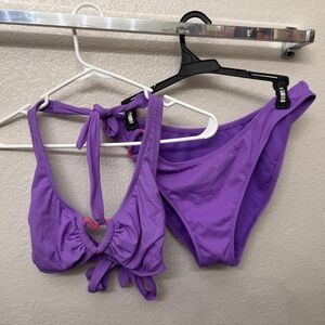 Purple Two-Piece Bikini Set